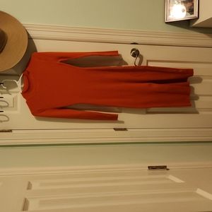 H&M Orange Rib-knit dress